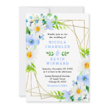 Mariage Forget-Me-Nots et Pâquerettes