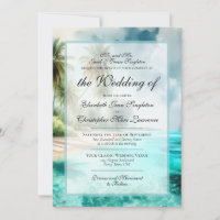 Mariage Formel Plage Tropicale & Palmiers
