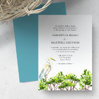 Mariage Formel Tropical Aquarelle Oiseau