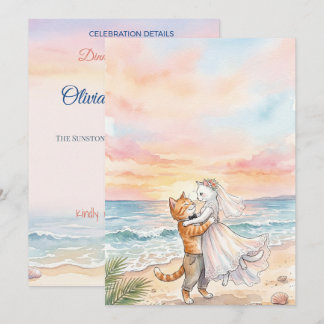 Invitation Mariage Fragmenté Abstrait