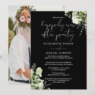 Invitation Mariage Fugué Greenery Happily Ever After Photo