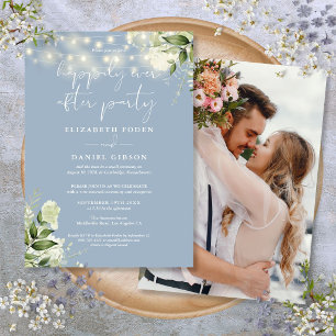 Invitation Mariage Fugué Greenery Happily Ever After Photo