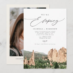 Invitation MARIAGE FURTIF AU GARDEN OF THE GODS Mountain