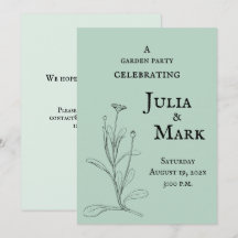Mariage Garden Party | Sage bleu vert