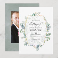 Mariage géométrique de photographie d'eucalyptus S