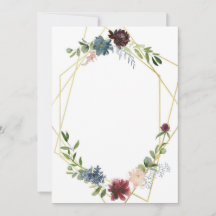Mariage géométrique et fleurs