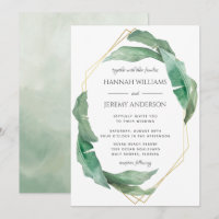 Mariage géométrique Exotic Tropical Banana Feuille