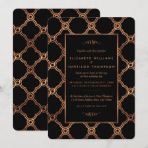 Mariage Géométrique vintage Gatsby