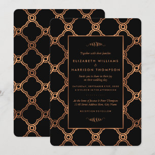 Invitation Mariage Géométrique vintage Gatsby