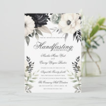 Mariage gothique floral sombre boho noir crème Mai