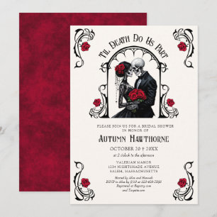 Invitation Mariage gothique jusqu'à la mort