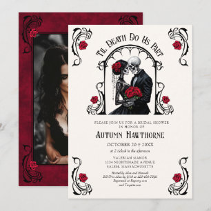 Invitation Mariage gothique jusqu'à la mort