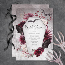 Mariage gothique noir et bordeaux avec thème de fê