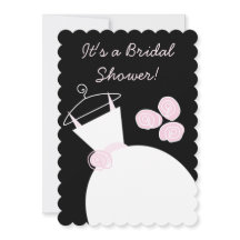 Mariage Gown rose nuptiale douche noir pastel