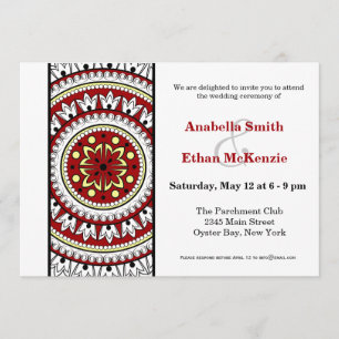 Invitation Mariage Henna Mehndi