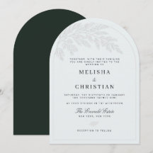 Mariage hivernal Émeraude et Gris Argenté  |