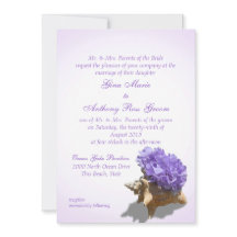 Mariage Hydrangea violet en bord de mer