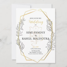 Mariage indien de cadre géométrique Fleur Pastel