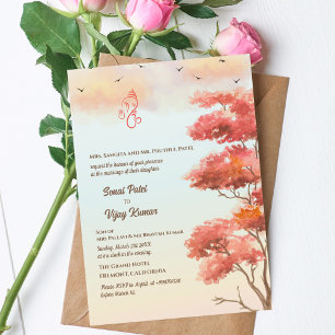 Invitation Mariage indien hindou Ganesha