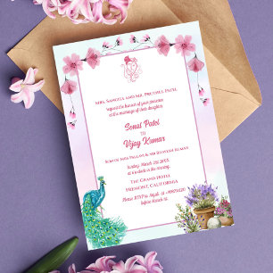 Invitation Mariage indien hindou Ganesha