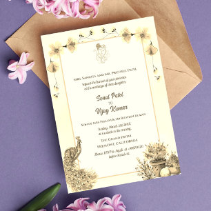Invitation Mariage indien hindou Ganesha
