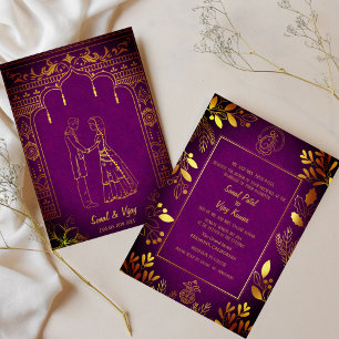 Invitation Mariage indien hindou Ganesha