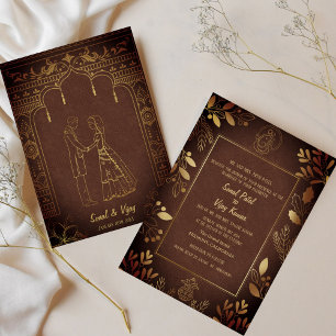 Invitation Mariage indien hindou Ganesha