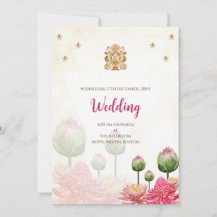 Invitation Mariage indien hindou numérique