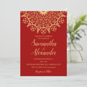 Invitation Mariage indien Mehendi