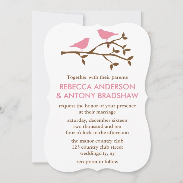 Invitation Mariage Inséparable (Devant)