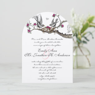 Invitation Mariage Inséparable de forêt rustique