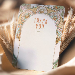 Invitation Mariage Insérer Merci Vintage Art Nouveau Invit