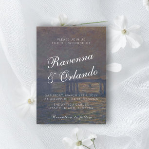 Invitation Mariage inspiré du musée des Beaux-Arts Claude Mon