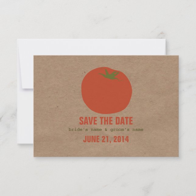 Invitation Mariage inspiré par le marché agricole RSVP | Toma (Devant)