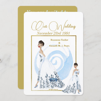 Invitation Mariage Inv. 2 Blanc(La robe) RFPMDesigns ©️ 2024