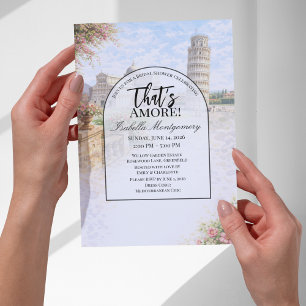 Invitation Mariage Italien à Pise That's Amore