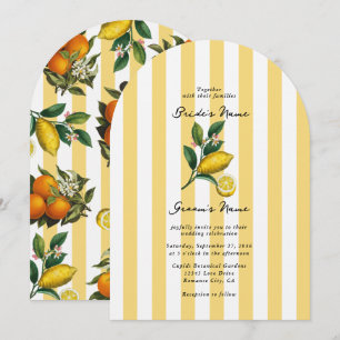 Invitation Mariage Italien Méditerranéen Citron