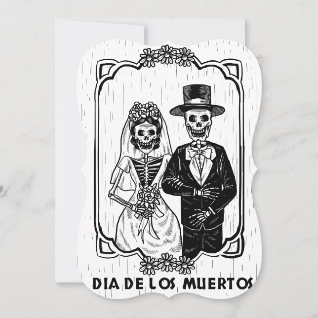 Invitation mariage jour des morts (Devant)