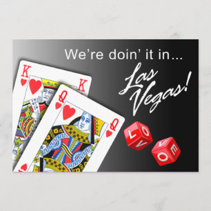 Invitation Mariage - Le faire en noir à Las Vegas