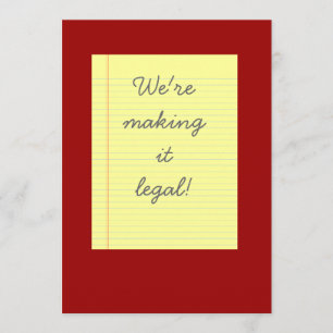 Invitation Mariage légal