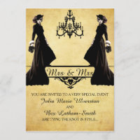 Mariage lesbienne - Style gothique Steampunk