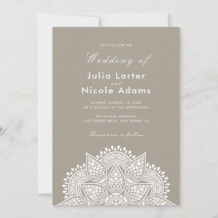 Invitation Mariage Luxueux Métallisé Pailleté Géométrique