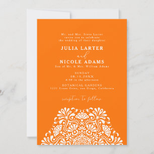 Invitation Mariage Mandala Arc-en-ciel Vibrant Fiesta Mexicai
