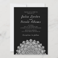 Mariage Mandala Croissant de Lune Radieux et Aérie
