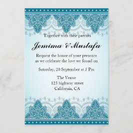 Invitation Mariage mandala de l'Inde orientale