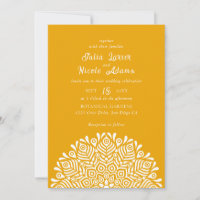 Mariage Mandala Ethnique Floral Bohème Couleurs Mo