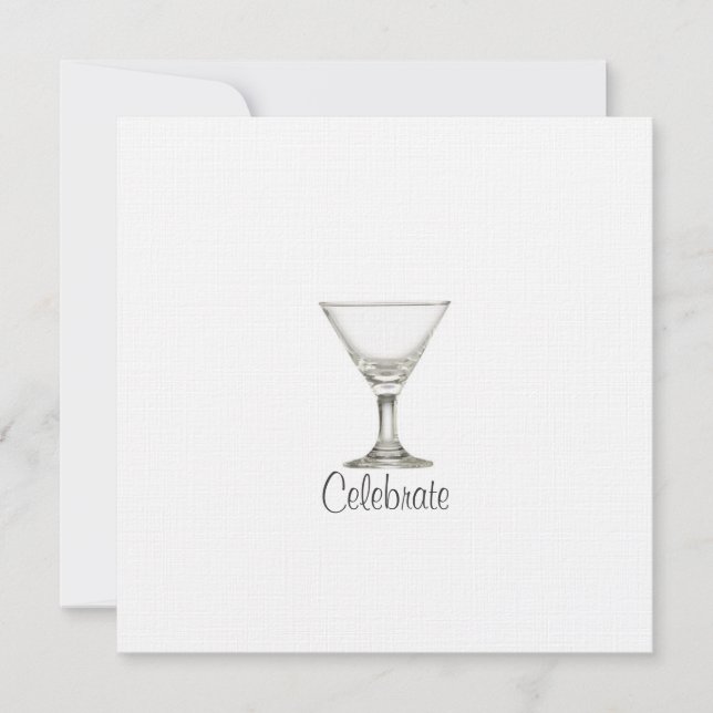 Invitation Mariage Martini (Devant)