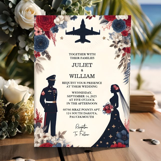 Invitation Mariage militaire tactique de guerre de la Marine (Créateur téléchargé)
