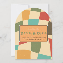 Invitation Mariage minimaliste coloré