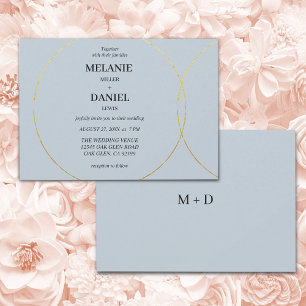 Invitation Mariage minimaliste des anneaux